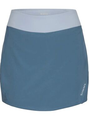 NEW Simms Women's Two-Tone Blue Performance Skort size Sm 2 Side Thigh Pockets